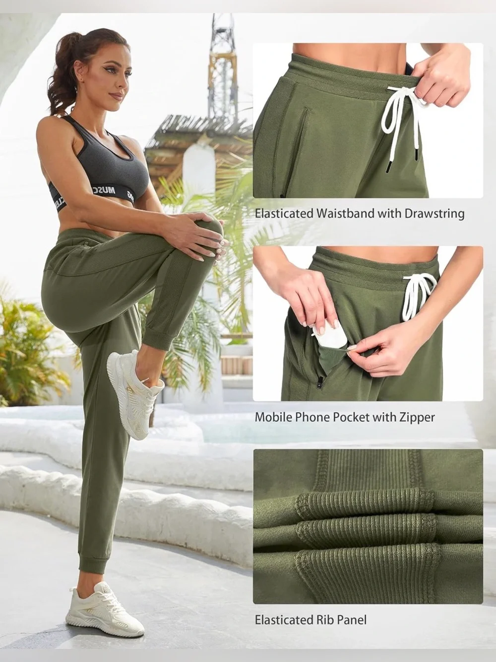 Drawstring Jogger Pants - Picture 2 of 9